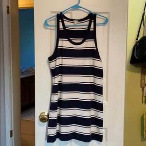 JCrew - Blue & White stripped dress (Used)